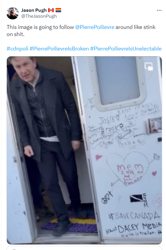 Jason Pugh 🇨🇦 🏳️🌈 (@thejasonpugh) on Twitter photo <a href="/PierrePoilievre/">Pierre Poilievre</a> They should make a statue of you emerging from the #Diagolon crack shack.
A Heritage Moment.
#StornowaySquatter #PierrePoilievre #cdnpoli
#Alberta <a href="/PierrePoilievre/">Pierre Poilievre</a> They should make a statue of you emerging from the #Diagolon crack shack.
A Heritage Moment.
#StornowaySquatter #PierrePoilievre #cdnpoli
#Alberta