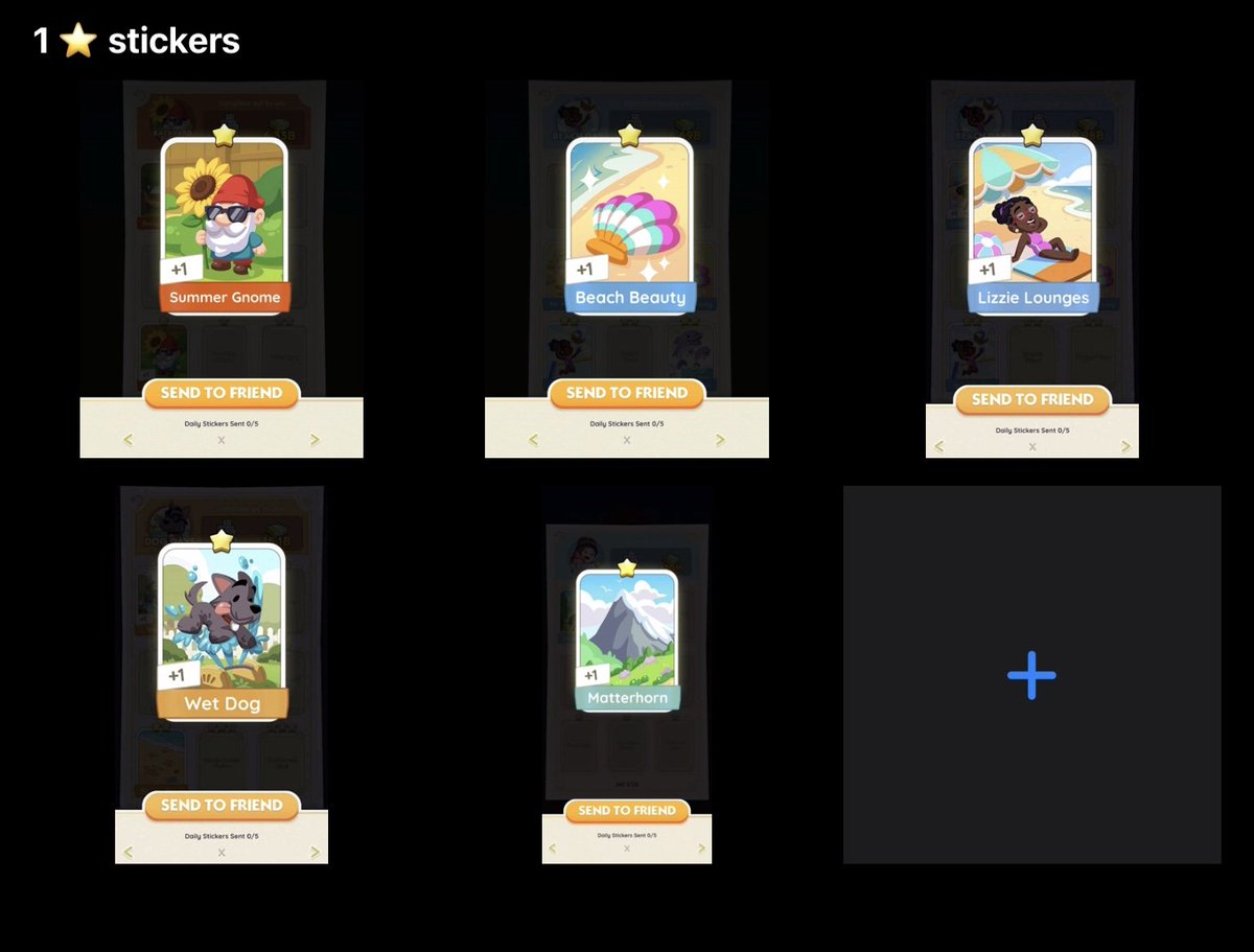 wts lfb monopoly go trade stickers

1 ⭐️ — ₱10

ᰔSummer Gnome
ᰔBeach Beauty 
ᰔLizzie Lounges
ᰔWet Dog
ᰔMatterhorn

Mop: Gcash 
~ payment first
~ reply/dm ^^
~ @ me if u sent a dm

#MonopolyGoTrade #MonopolyGo