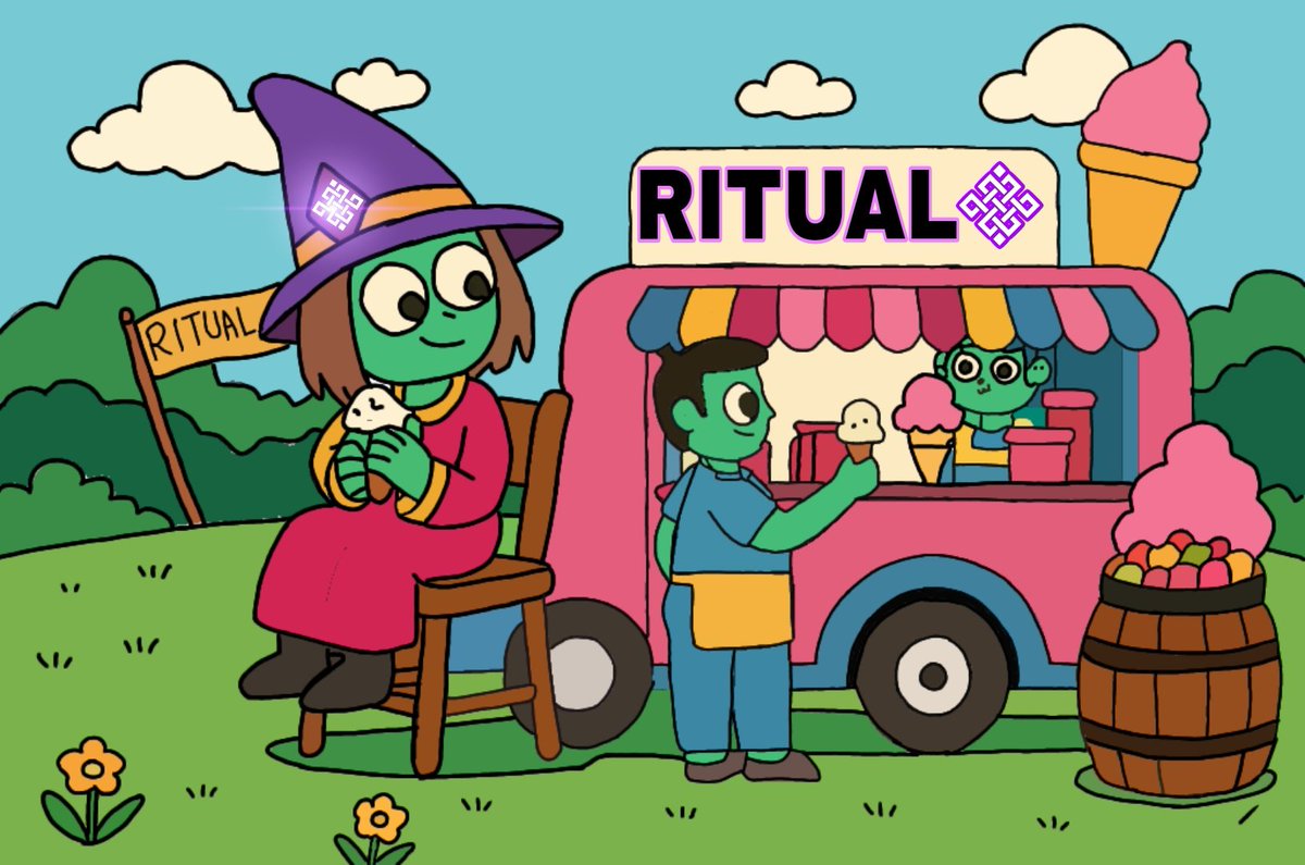 Day 54 New day new art about Ritual 
Rituals bring comfort, focus, and meaning to everyday life 💪
Enjoy your Friday with <a href="/ritualfnd/">Ritual Foundation</a> <a href="/ritualnet/">Ritual</a> 
<a href="/0xMadScientist/">Stefan | Mad Scientist (❖)</a> <a href="/Jez_Cryptoz/">Jez ritual/acc (❖,❖)</a> <a href="/ppmoon69/">kp</a> <a href="/dunken9718/">dunken(ritual/acc) (❖,❖)</a>