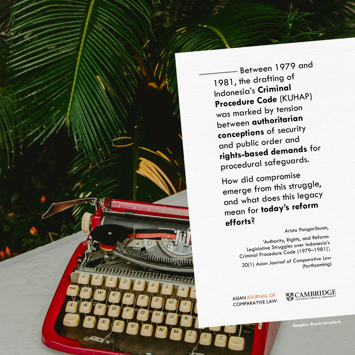 Asian Journal of Comparative Law tweet media