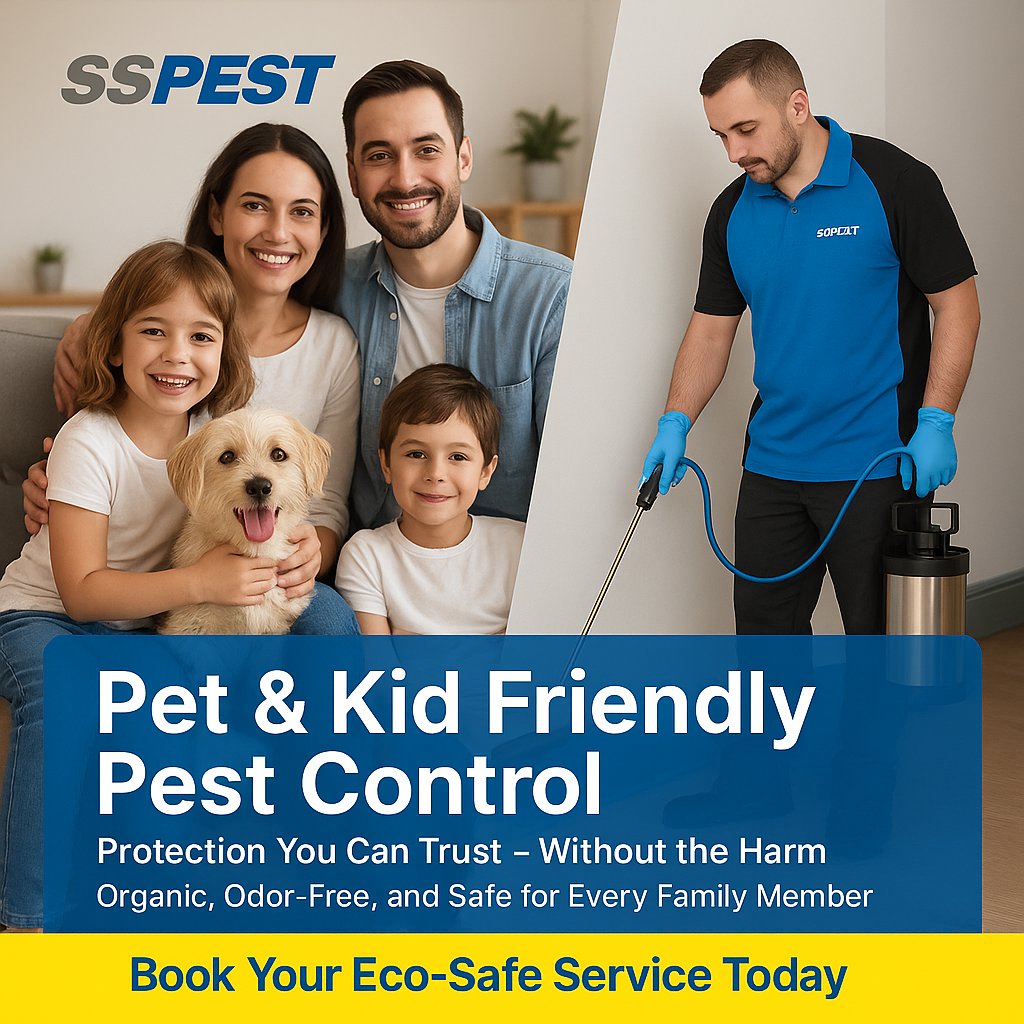 SSPESTCON's tweet photo. Pest control that’s safe for pets &amp; kids? 🐶👶 SSPEST offers family-friendly solutions across Sydney—tough on pests, gentle on your home. #PetSafePestControl #KidFriendlyPestControl #SSPEST #PestControlSydneyAsk ChatGPT https://t.co/D6eXHZtuq9