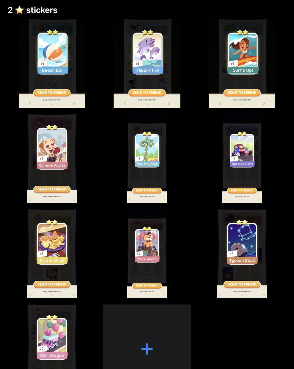 wts lfb monopoly go trade stickers

2 ⭐️ — ₱15

ᰔBeach Ball
ᰔFlippin' Fun 
ᰔSurfs Up
ᰔCaramel Apples
ᰔThe Maypole
ᰔHot Rod Hero
ᰔFish &amp; Chips
ᰔPrize Booth
ᰔTycoon Stars
ᰔChill Wagon

Mop: Gcash 
~ payment first
~ reply/dm ^^
~ @ me if u sent a dm

#MonopolyGoTrade