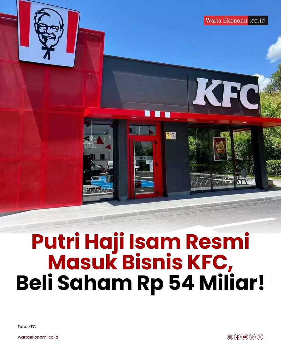 PT Fast Food Indonesia Tbk (FAST), emiten pengelola restoran KFC di Indonesia, resmi melepas 15% kepemilikan sahamnya di PT Jagonya Ayam Indonesia (JAI) kepada perusahaan baru bernama PT Shankara Fortuna Nusantara (SFN), dengan nilai transaksi sebesar Rp 54,44 miliar.
