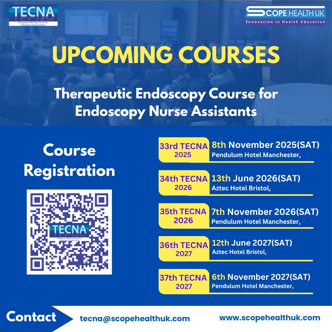 SCOPE COURSES @SCOPEHEALTHUK (@scopehealthuk) on Twitter photo 📣 TECNA 2025 – Powerful Feedback from Our Delegates!
A big thank you to our esteemed speakers and all participants!
📅 Upcoming TECNA Courses
📲 Scan the QR code to register or contact:
📧 tecna@scopehealthuk.com
🌐 scopehealthuk.com 📣 TECNA 2025 – Powerful Feedback from Our Delegates!
A big thank you to our esteemed speakers and all participants!
📅 Upcoming TECNA Courses
📲 Scan the QR code to register or contact:
📧 tecna@scopehealthuk.com
🌐 scopehealthuk.com