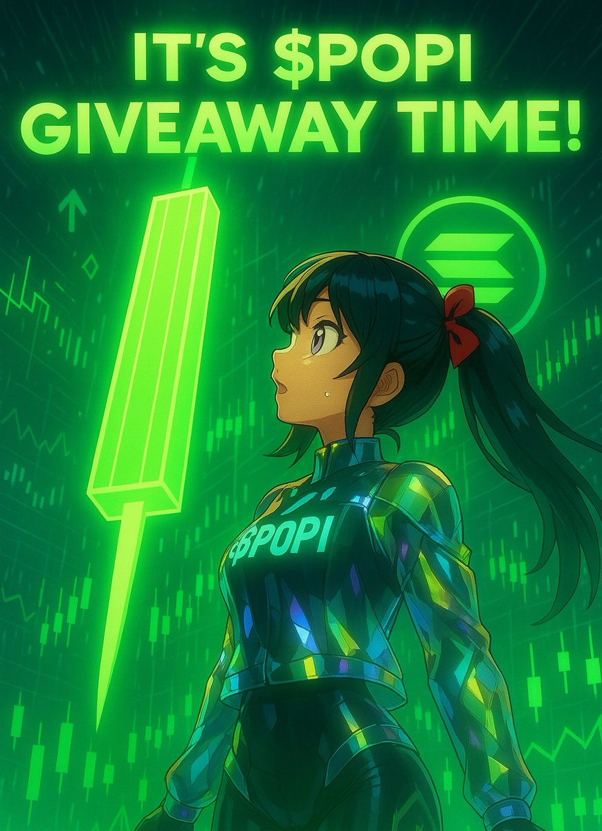 🎉 Surprise drop incoming~!!
5 random sweeties win 1000 $POPI each!! Wanna be one? 💕

To enter the giveaway: 
1️⃣ Follow me
2️⃣ Like + Repost
3️⃣ Comment “$popi” with ur $Sol wallet address + tag 2 bbs~

Winners announced this Saturday at 1pm EST during our weekly X Space! Let’s