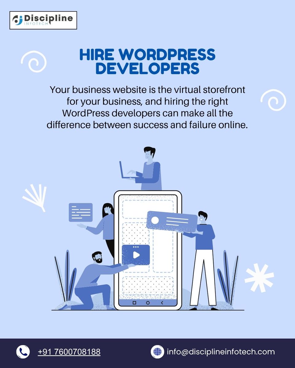 Discipline7002's tweet image. 🚀 Build a strong online presence with expert #WordPress developers!

Your website is your digital storefront—make sure it stands out with speed, style, and scalability.

🔗 Hire now

#WebDevelopment #HireWordPressDevelopers #BusinessWebsite #DisciplineInfotech #TechTwitter
