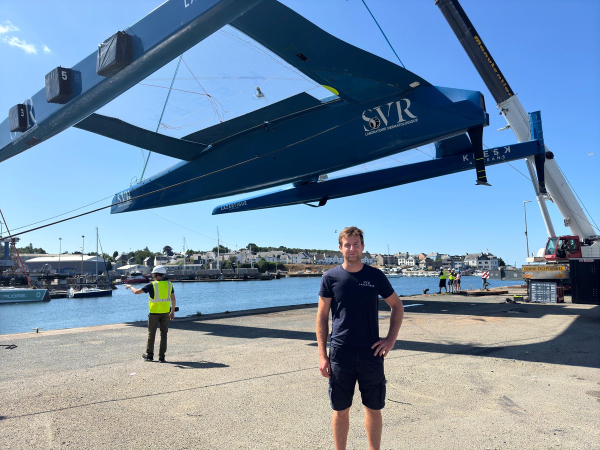 Ultim. Peter Burling sur le Trimaran SVR-Lazartigue pour la Fastnet Race ! courseaularge.com/ultim-peter-bu… via @@courseaularge