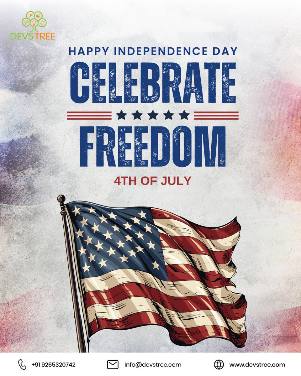 devstreeit's tweet image. Happy 4th of July from all of us at Devstree! 🇺🇸
Celebrating freedom, innovation, and the spirit of progress.
 
#Devstree #4thOfJuly #IndependenceDayUSA #Happy4thOfJuly #AmericanInnovation #ProudToBeFree #MadeInUSA #USA2025 #July4thVibes #AmericanInnovation #devstreeitservices
