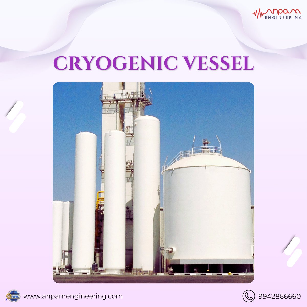 AnpamEng's tweet image. Explore our Cryogenic Pressure Vessel, engineered by Anpam Engineering for maximum safety, durability, and performance in extreme conditions.
.
Visit: anpamengineering.com or give us a Call at: +91 9942866660
.
#anpamengineering #CryogenicVessel  #ManufacturerCompany #ASME
.