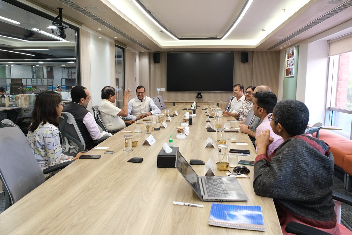 CEEW (@ceewindia) on Twitter photo We were delighted to host our trustee <a href="/sureshpprabhu/">Suresh Prabhu</a> at the CEEW office yesterday. He had a thoughtful exchange with <a href="/GhoshArunabha/">Arunabha Ghosh</a> and our senior colleagues on advancing sustainable development in the #GlobalSouth.
And yes, there was a quick round of table tennis too! 🏓 We were delighted to host our trustee <a href="/sureshpprabhu/">Suresh Prabhu</a> at the CEEW office yesterday. He had a thoughtful exchange with <a href="/GhoshArunabha/">Arunabha Ghosh</a> and our senior colleagues on advancing sustainable development in the #GlobalSouth.
And yes, there was a quick round of table tennis too! 🏓