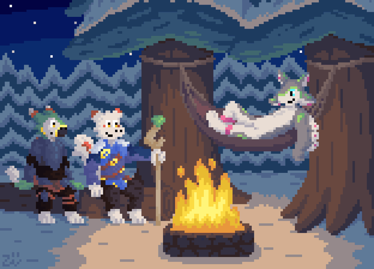 YesterOwl's tweet photo. Art Fight Attack for ShiyunArt featuring their three listed characters! I didn't realise how unused I was to my old art style lol

#artfight #anthroart #artfight2025 #furryartworks https://t.co/NNUQiMDKar