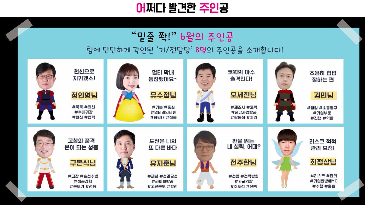sales____25's tweet photo. 6월 '칭찬' 어쩌다 발견한 주인공을 소개합니다!

"밑줄 쫙!"
팀에 단단하게 각인된 주인공입니다🩷

6월 어쩌다 발견한 주인공에게는
팀장님들의 편지와 소정의 상품을 지급하였습니다🎁

다음 달 '어쩌다 주인공'은 누구일까요?😌 https://t.co/rwjhw7r95a
