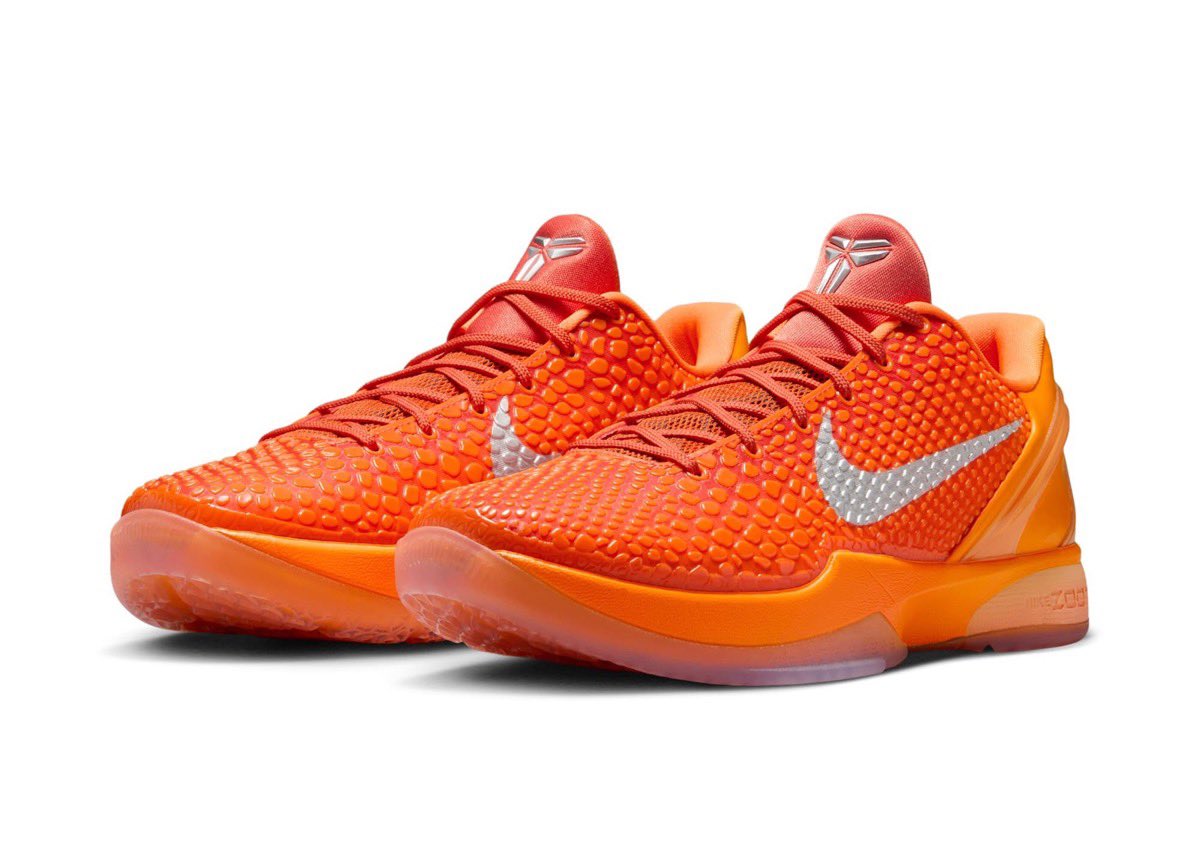 カリー着用　ナイキコービー6 Kobe 6 Protro TotalOrange Nike Kobe 6 Protro “Total Orange” Official Image ［IH1871-800