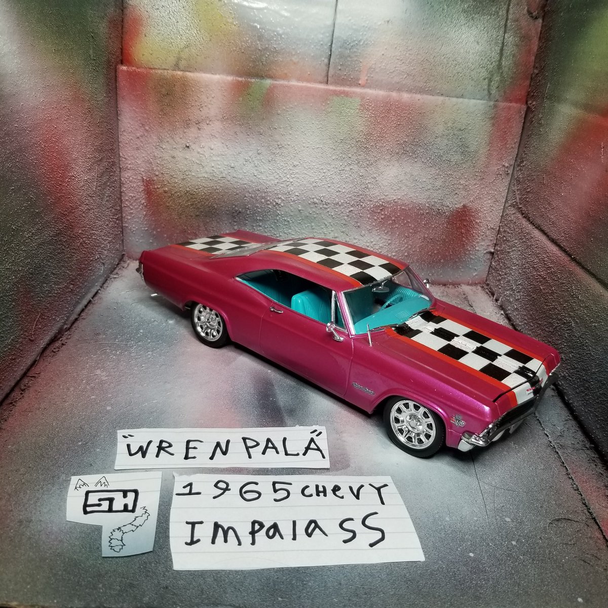 SH_diecast's tweet photo. finished an impala, hope you all enjoy!
#scalemodel #modelcar #modelmaking #chevy #turbodork #chevyimpala #65impala #impala https://t.co/JB0YBVkPfH