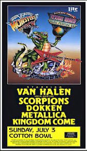 BranSanders's tweet image. 37 years ago, 3 friends and I endured 100+ heat to spend 12 hours of musical therapy at the cotton bowl. #monstersofrock #1988Summer