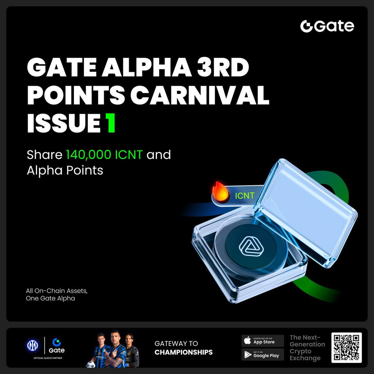 🚨 The 3rd Gate Alpha Points Carnival is LIVE! Celebrate the global debut of Impossible Cloud Network ($ICNT) on BASE with a chance to share 140,000 ICNT and Alpha Points! 🌐 

✨ Why $ICNT?
- Native token of Impossible Cloud Network (ICN), replacing legacy platforms like AWS