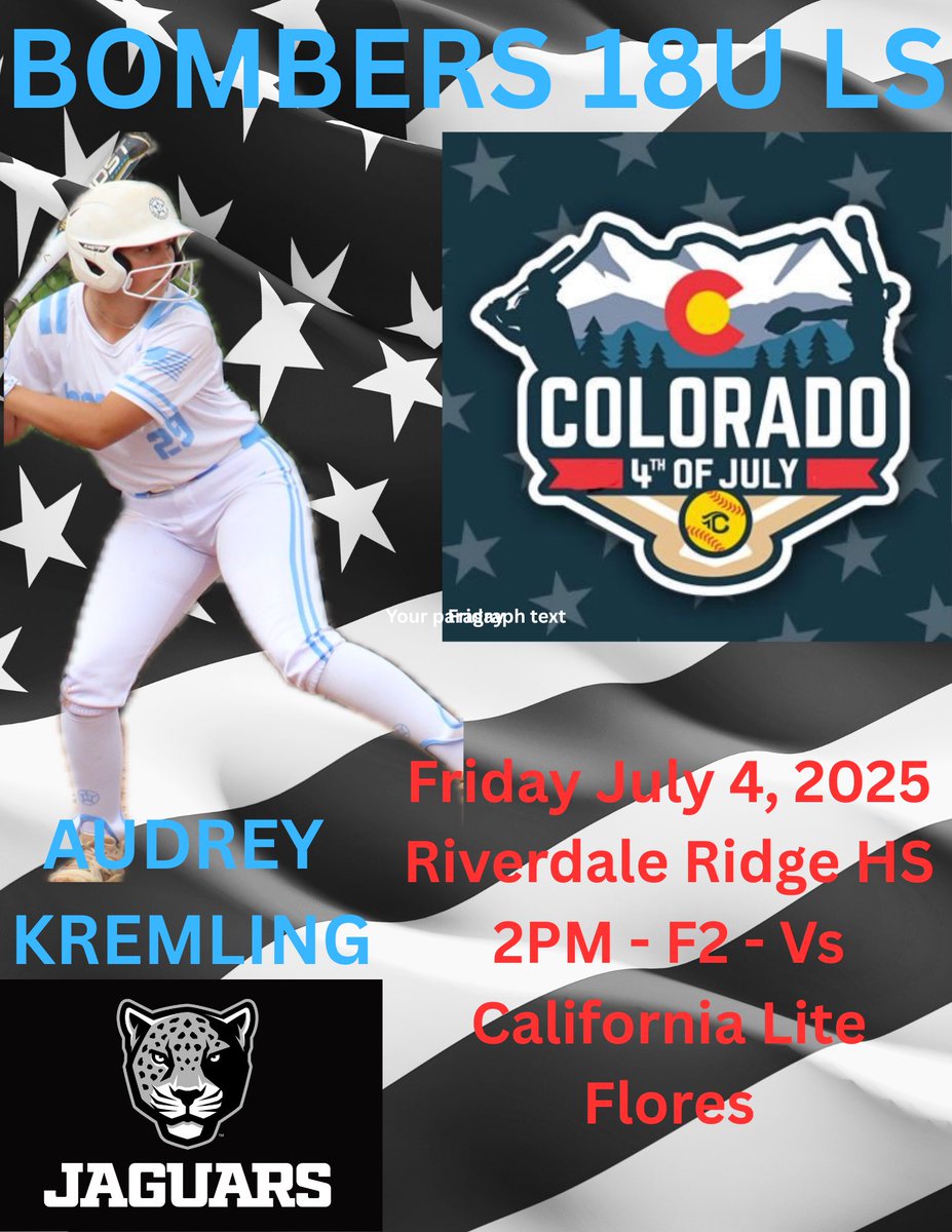 Ready for bracket play to start tomorrow!