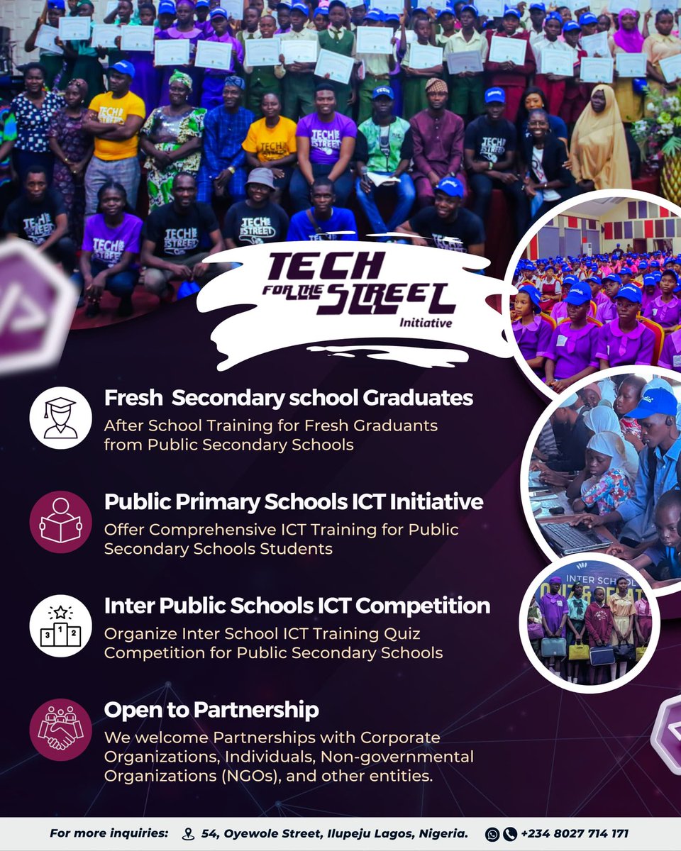 ingentestech1's tweet photo. We’ve been on this project for 9 years, to God be the glory

This is our agenda for the year, and we are starting this month. All approvals for the schools intervention have been received.

If you would like to support us in any capacity, kindly send a DM. Thank you
@FemiJACOBS https://t.co/i2k2CMwvkR