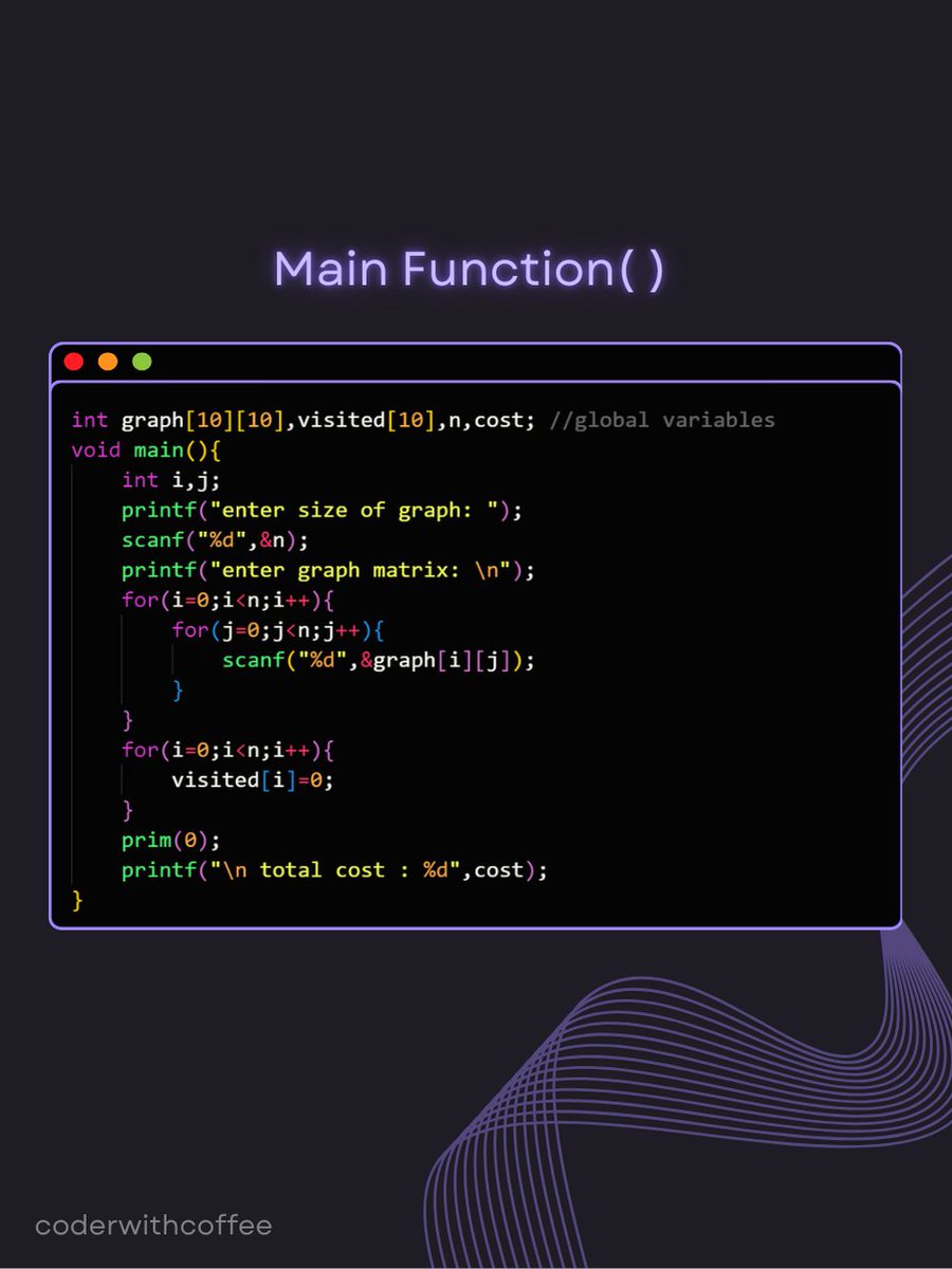 AmeerNagar76085's tweet image. This isn't just any Prim’s Algorithm;
it’s MY Prim’s Algorithm!
💻 Crafted every detail from scratch, recursion and all.
What do you think—nailed it or needs tweaks? 🤔
Drop your feedback! 💬✨
#prims #primsalgorithm #code #DSA #logic #codelog