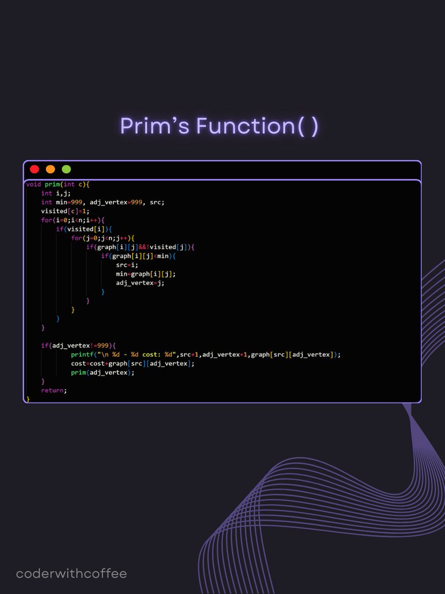 AmeerNagar76085's tweet image. This isn't just any Prim’s Algorithm;
it’s MY Prim’s Algorithm!
💻 Crafted every detail from scratch, recursion and all.
What do you think—nailed it or needs tweaks? 🤔
Drop your feedback! 💬✨
#prims #primsalgorithm #code #DSA #logic #codelog