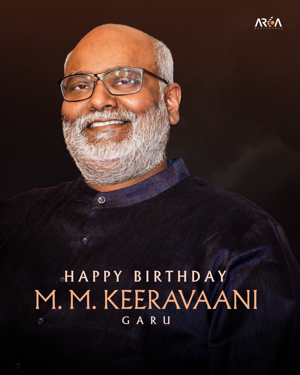 Arka Mediaworks (@arkamediaworks) on Twitter photo Wishing the legendary <a href="/mmkeeravaani/">mmkeeravaani</a> garu the maestro who turned melodies into emotions and dreams into Oscars a very Happy Birthday! 🎶🌟
Your music continues to echo in our hearts and inspire generations 💫 Wishing the legendary <a href="/mmkeeravaani/">mmkeeravaani</a> garu the maestro who turned melodies into emotions and dreams into Oscars a very Happy Birthday! 🎶🌟
Your music continues to echo in our hearts and inspire generations 💫