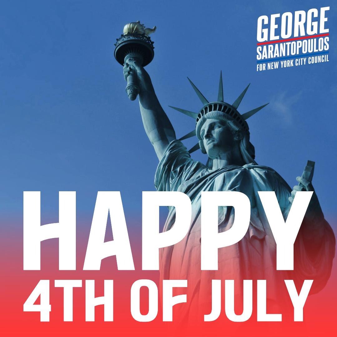 George4ChangeNY's tweet image. Happy 4th of July! Grateful to live in the greatest country on Earth, where liberty reigns, flags fly high, and the American spirit endures on this Independence Day.