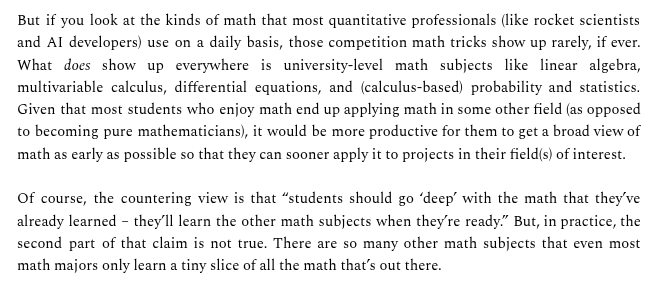 zhil_arf's tweet image. The downside of focusing on math olympiads in school instead of actual math capabilities: a lot of it focuses on party tricks