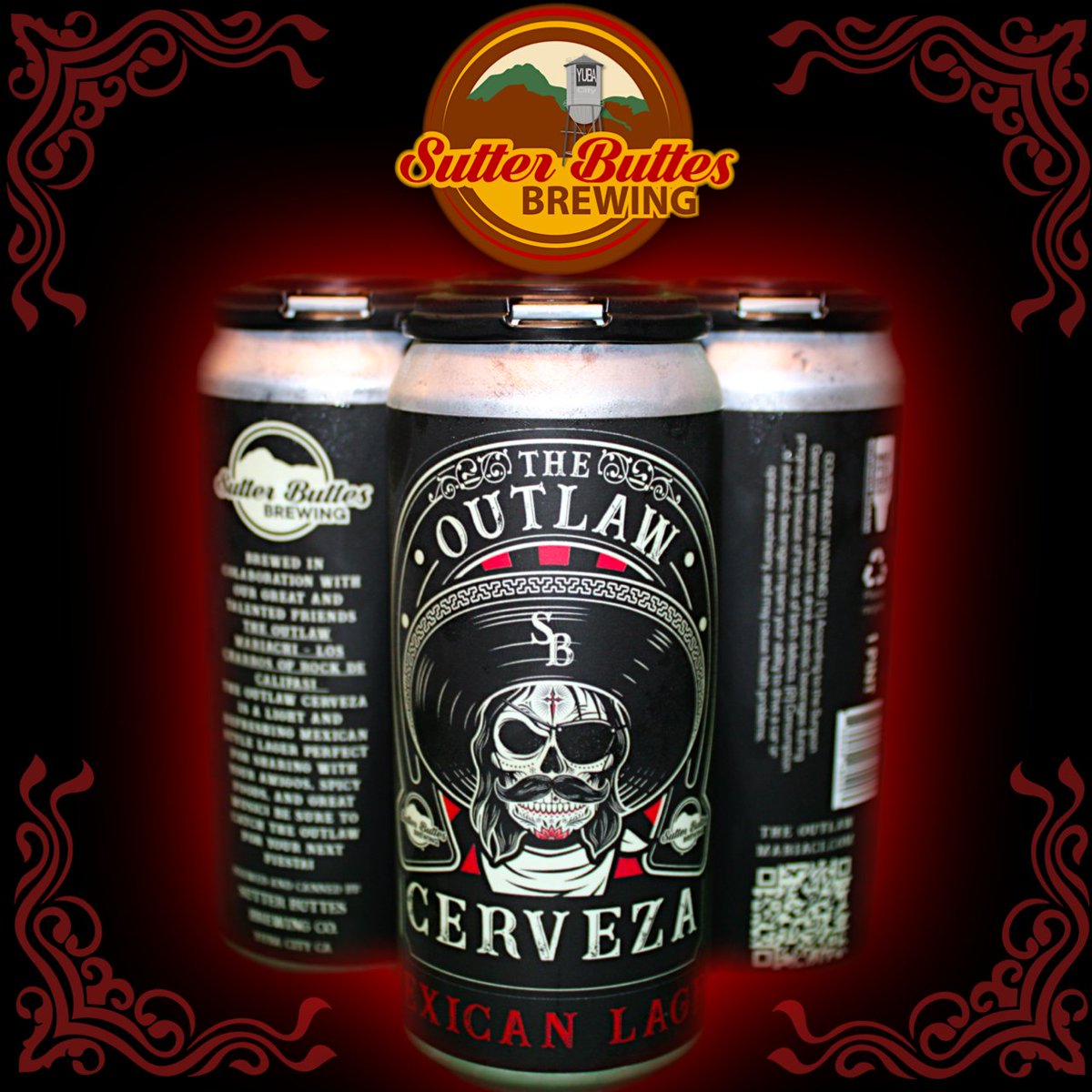HAPPY 4TH OF JULY WEEKEND EVERYONE!
Summer is here and this heat es no joke!
If you pass through Yuba City on your 🇺🇸 4th of July travels ... Make a stop at Sutter Buttes Brewing and get yourself a refreshingly cold 🇲🇽Mexican  Lager  #TheOutlawCerveza inspired by yours truly...