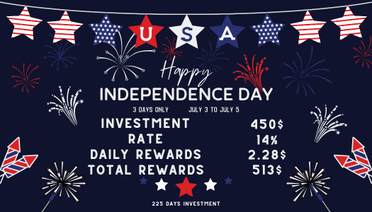 miningnumeric's tweet photo. Special Independence Day 2025 
3 Days Only !  
July 3 to July 5 
Investment: 450$ 
Rate: 14% 
Lifetime: 225 Days 
Daily Rewards: 2.28$ 
Total Rewards: 513$  

#CloudMining #Crypto #Reward #Cryptocurrency #Mining #BTC #Investment #investing #cryptomonnaie #PassiveIncome #Altcoin #Bitcoin #memecoin 

https://t.co/TDsOqzEwx3