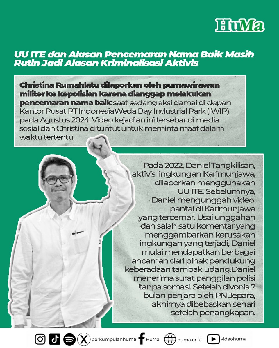 Perayaan tahunan Hari Bhayangkara seharusnya jadi refleksi. Tapi dari tahun ke tahun, aparat kepolisian masih jadi aktor kekerasan terhadap masyarakat adat, jurnalis, aktivis, dan kelompok lain yang berusaha melindungi wilayah adat dan sumber daya alam.
#HariBhayangkara79