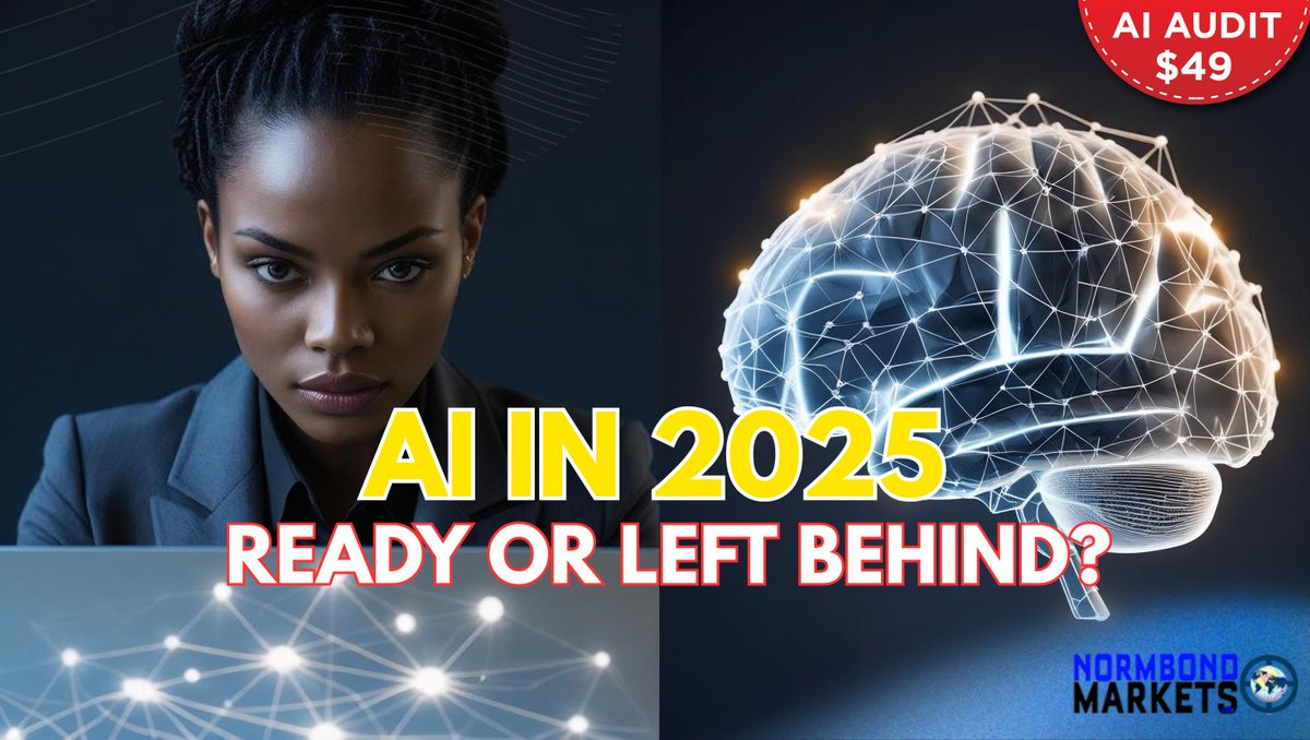 normbond's tweet image. AI in 2025: What Every Entrepreneur Needs to Know (Plus $49 AI Audit Offer) youtu.be/SaRT2z0e3ZU?si… via @YouTube 
#AI2025 #EntrepreneurTools #ArtificialIntelligence #BusinessAutomation #AIForSmallBusiness #AIAudit #AIReady #TheAIDesk