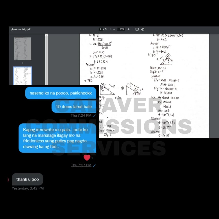 maker_cad's tweet photo. @i43mjjl hi!! if you ever need help po, forte ko po ang math :>> provided na po ang detailed solution and kahit explanation po thru chat to better understand the problem :> hope u consider working with usss!! here are sample reviews po ng aming service :> https://t.co/U4Zbai27Cn