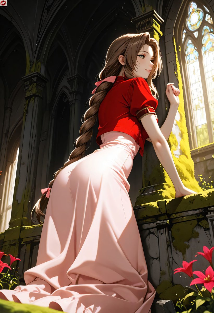 msashleighrowan's tweet photo. SFW preview is live for Prayer of the Ancients 💋
#Aerith had come early to water the flowers. That’s what she told herself, at least. #FinalFantasyFriday
#AIart #AIgirl #AIArtCommuity #aiartworksgirls #AIWaifu #AIAshleigh #FF7Rebirth https://t.co/4dMkK177BV