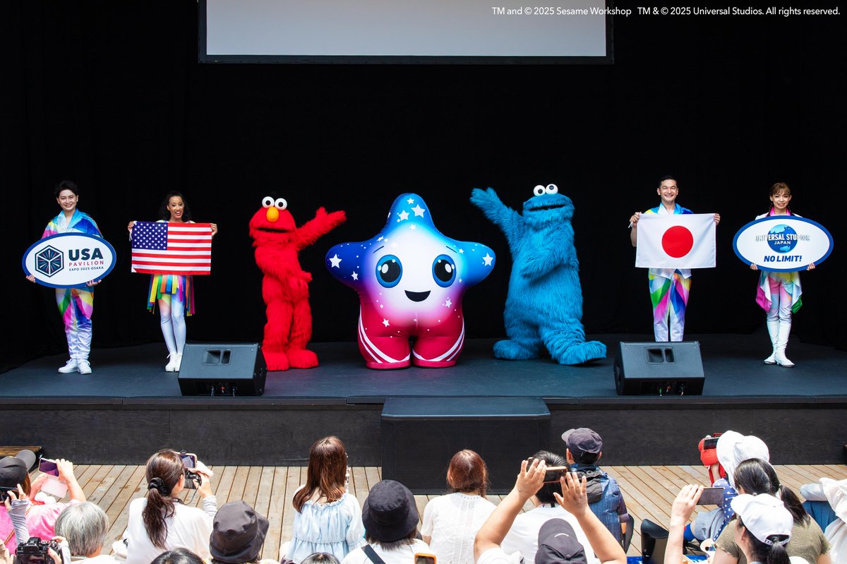 大阪・関西万博2025 USJ🌏×米国パビリオン🇺🇸 コラボイベントの様子を