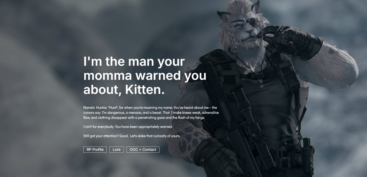 Huntar, Lore-Compliant Fornicator tweet media