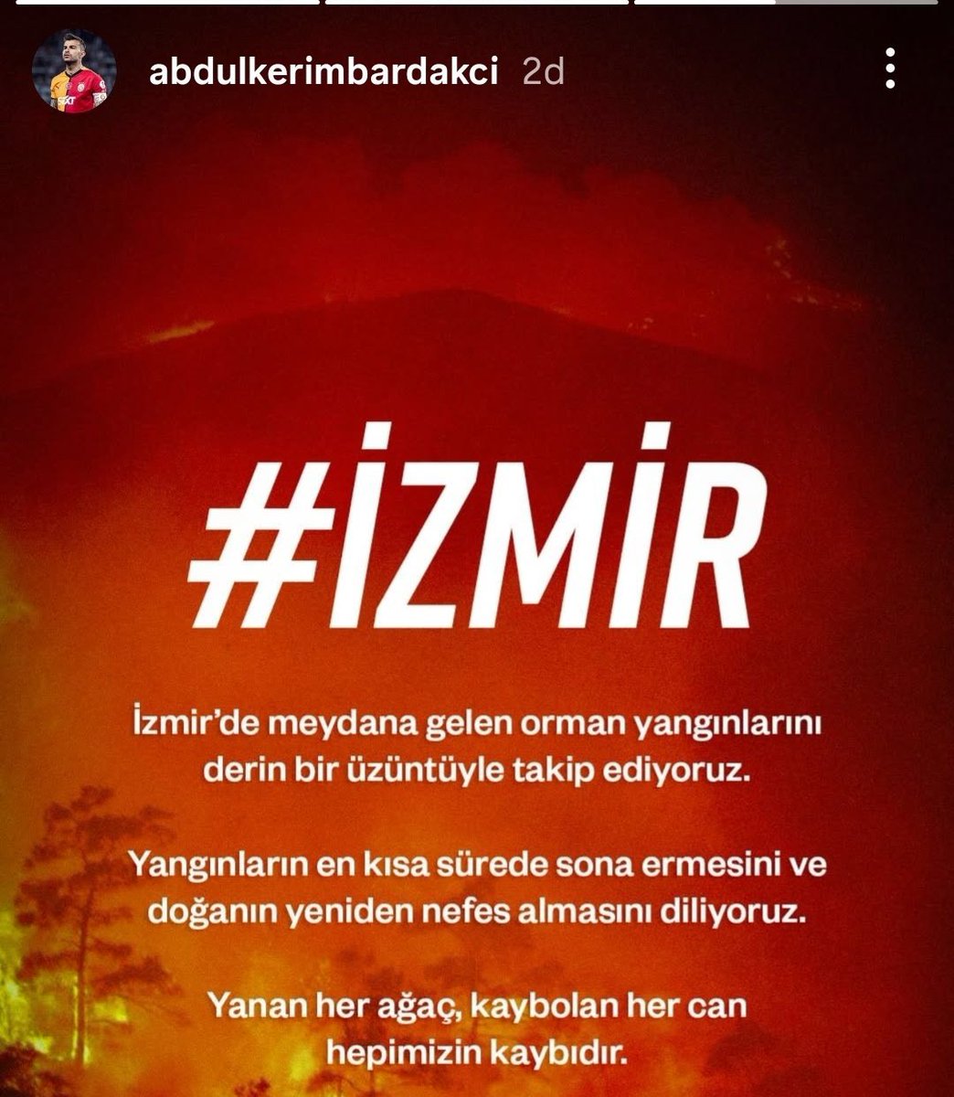 Tüm sanatçılar, sporcular ve siyasetçiler bu vahim duruma sessiz kalmamalı. #izmiryanıyor