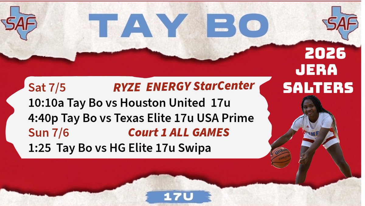 Excited about getting back on the court with my SA Finest teammates. We’ve been working hard and ready to finish strong. Come check us out.