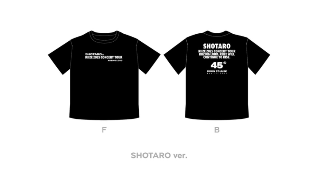 250704 RIIZING LOUD in Seoul MD #SHOTARO's T-SHIRT SET (Black) are