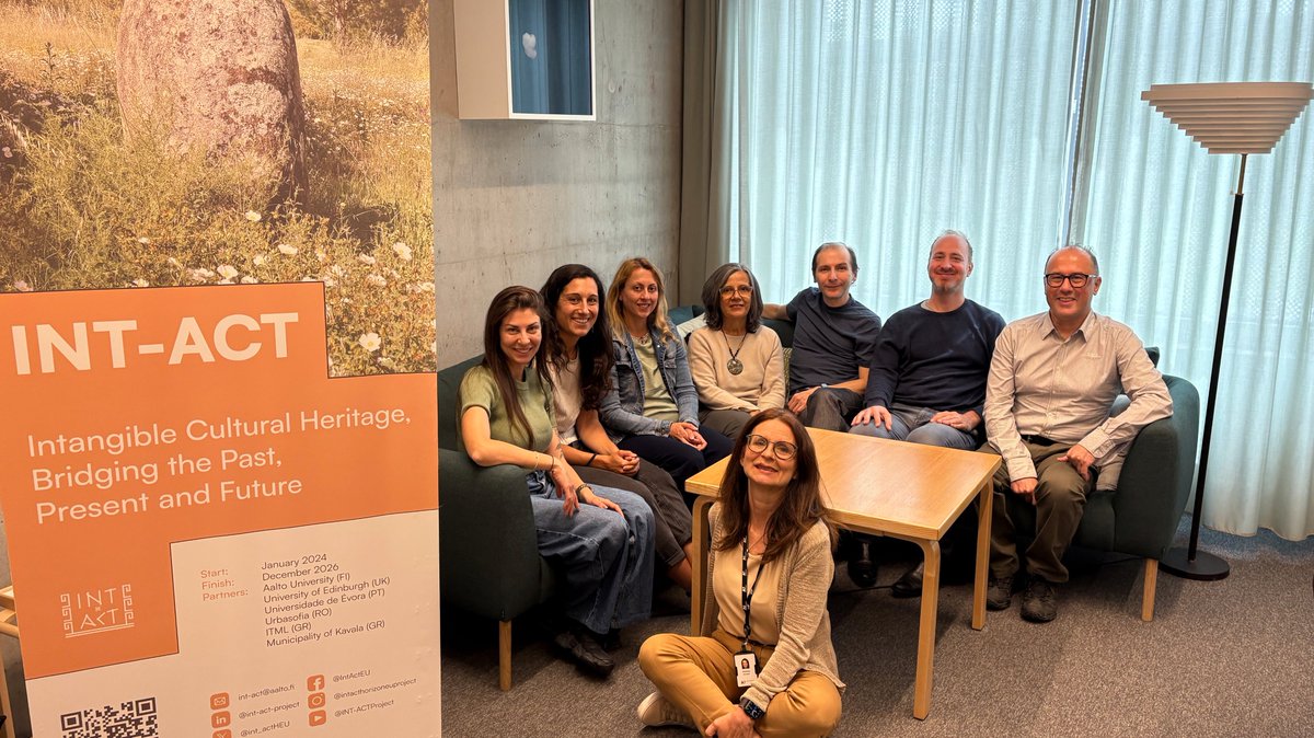 INT-ACT (@int_actheu) on Twitter photo ✅ Successful interim review
🤝 4th #INTACT plenary at <a href="/AaltoUniversity/">Aalto University</a>
🧩 Reviewed progress, pilots & next steps
🚀 Ready to scale impact & exploitation!
Thanks to our hosts, PO & reviewer for the great feedback!
#HorizonEU #CulturalHeritage #XR #EUfunded ✅ Successful interim review
🤝 4th #INTACT plenary at <a href="/AaltoUniversity/">Aalto University</a>
🧩 Reviewed progress, pilots & next steps
🚀 Ready to scale impact & exploitation!
Thanks to our hosts, PO & reviewer for the great feedback!
#HorizonEU #CulturalHeritage #XR #EUfunded
