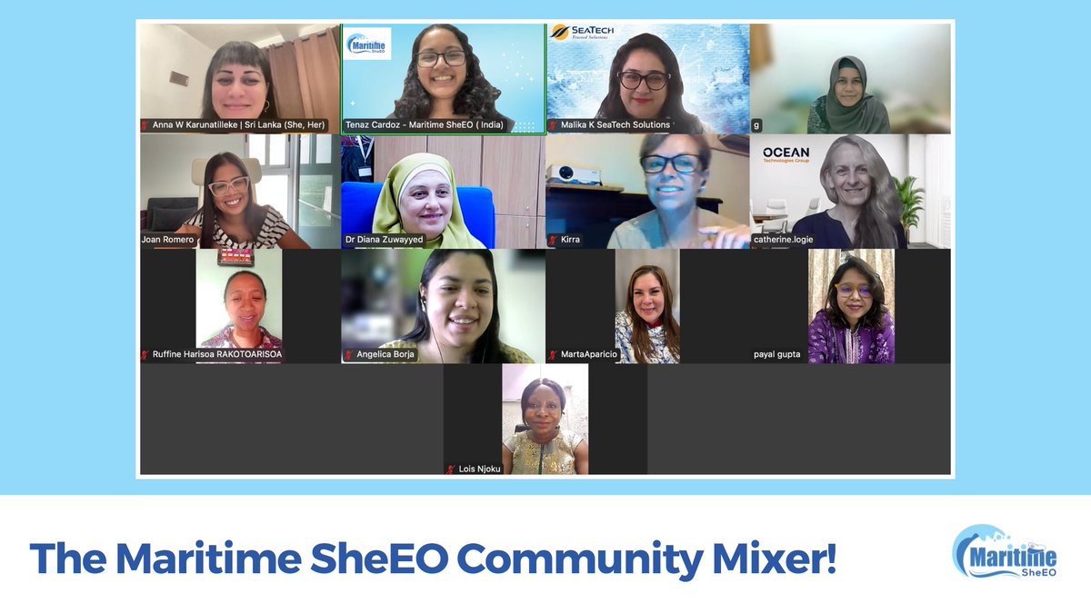 Our community got to experience a great session by Joan Amelia Romero!

For more such sessions, do join our community for women in maritime: maritimesheeo.com/community

#MaritimeSheEO #WomenInMaritime #MaritimeCommunity