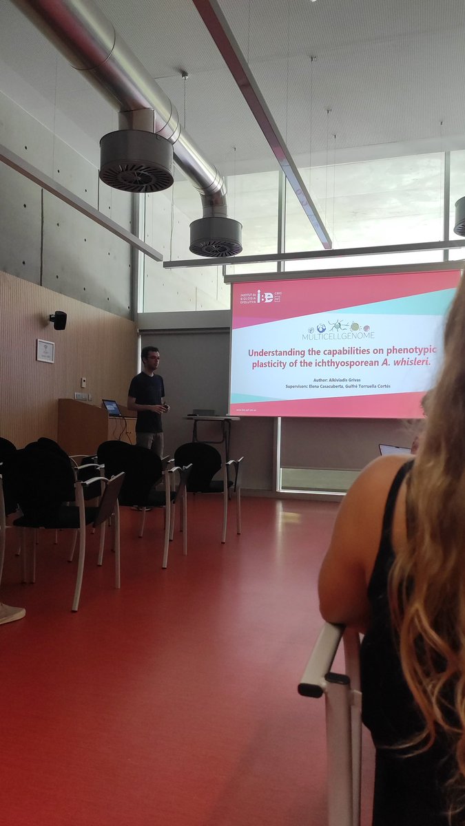 Marta Álvarez (@martonaalvarez) on Twitter photo Yesterday Alkis successfully defended his master thesis on #ichthyosporeans! Good job! <a href="/multicellgenome/">Iñaki Ruiz-Trillo</a> <a href="/IBE_Barcelona/">Institute of Evolutionary Biology (IBE)</a> #multicellularity Yesterday Alkis successfully defended his master thesis on #ichthyosporeans! Good job! <a href="/multicellgenome/">Iñaki Ruiz-Trillo</a> <a href="/IBE_Barcelona/">Institute of Evolutionary Biology (IBE)</a> #multicellularity