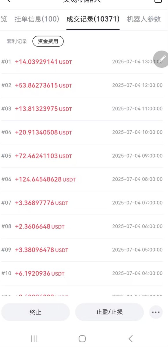 昨晚我是扛了一天单。
在刚到我回本线的时候。喊$H跟上的
自己对着时间和内容去看。
两单和收到的资金费率

空军坚持住🌚🌚
马上跌了马上跌了🌚🌚