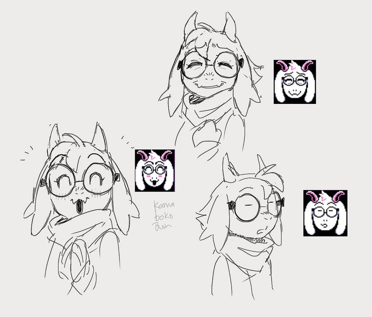 KamabokoBun's tweet photo. What a fun looking gang #deltarune https://t.co/ueIvLH43ev