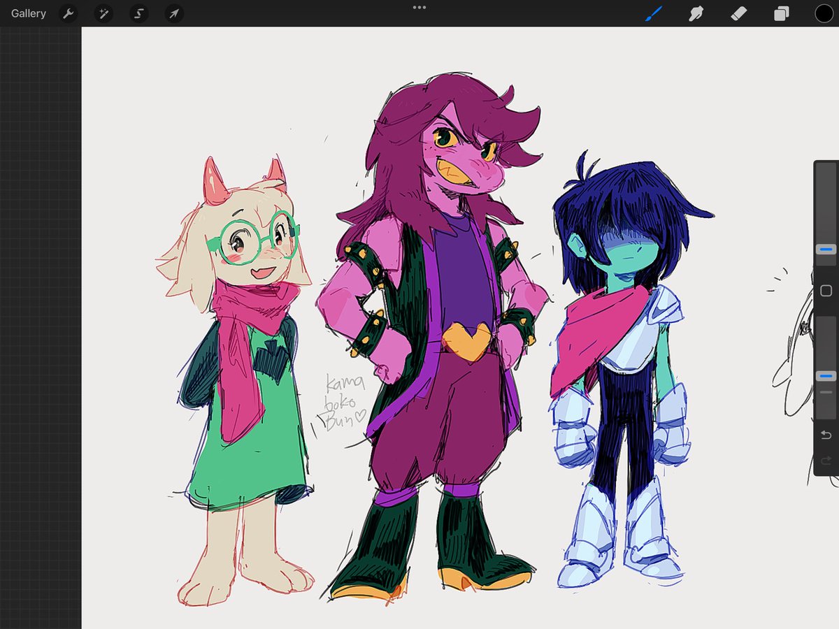 KamabokoBun's tweet photo. What a fun looking gang #deltarune https://t.co/ueIvLH43ev