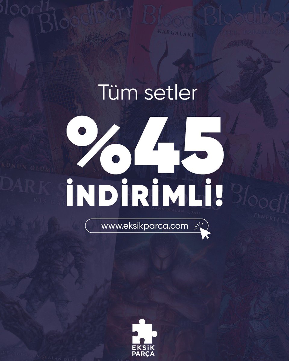 🎉 eksikparca.com’a özel büyük indirim fırsatı! 

Tüm setlerde %45 İNDİRİM!
Ayrıca 500 TL ve üzeri alışverişlerde ücretsiz kargo sadece eksikparca.com’da!

#eksikparçayayınları #eksikparçaçocuk #indirim