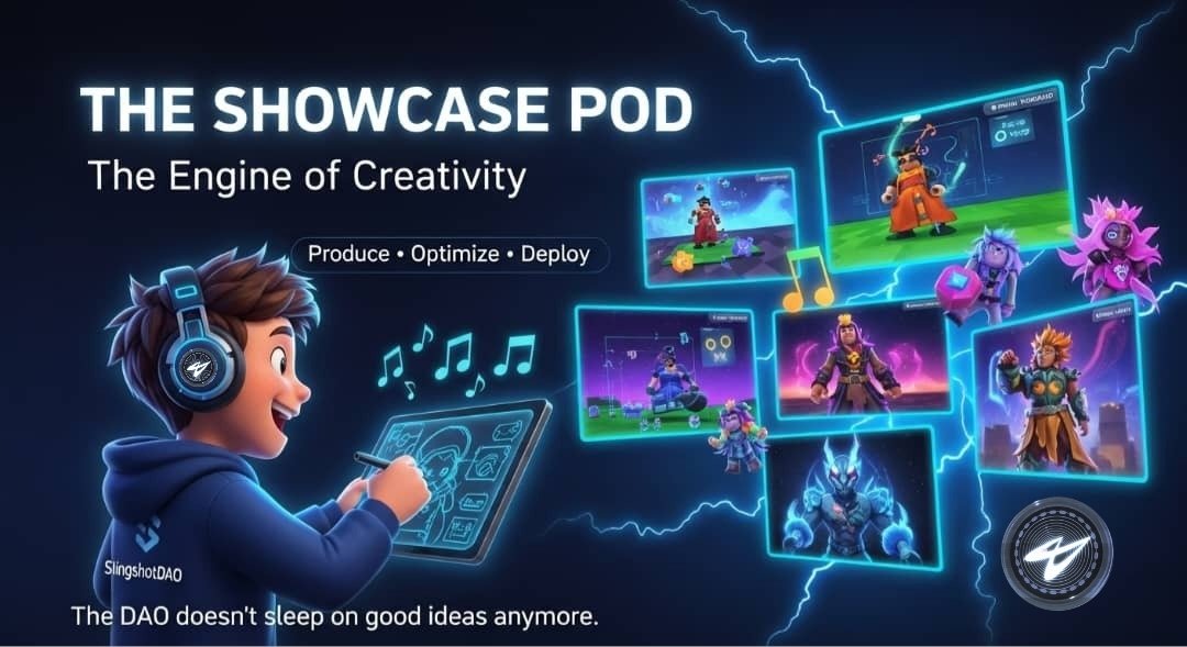 LaCrypt || $DEVVE || $SLING (@la_decrypt) on Twitter photo What if your wild game idea could go live and a whole DAO backs you?
Let me talk about Showcase POD, the creative core of <a href="/SlingshotDAO/">Slingshot DAO</a>.
If you're an idea machine, this is your zone. Read through.
A 🧵 What if your wild game idea could go live and a whole DAO backs you?
Let me talk about Showcase POD, the creative core of <a href="/SlingshotDAO/">Slingshot DAO</a>.
If you're an idea machine, this is your zone. Read through.
A 🧵