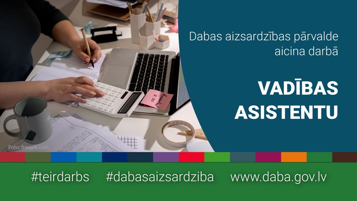 Dabas aizsardzības pārvalde (@dabadap) on Twitter photo #teirdarbs
👀Dabas aizsardzības pārvalde aicina darbā vadības asistentu!
💻Gaidīsim pieteikumu līdz 14.07. uz e-pastu: pasts@daba.gov.lv.
📎Pilna slodze, darbs uz nenoteiktu laiku!
👉Sīkāk: daba.gov.lv/lv/vakance/bir… #teirdarbs
👀Dabas aizsardzības pārvalde aicina darbā vadības asistentu!
💻Gaidīsim pieteikumu līdz 14.07. uz e-pastu: pasts@daba.gov.lv.
📎Pilna slodze, darbs uz nenoteiktu laiku!
👉Sīkāk: daba.gov.lv/lv/vakance/bir…