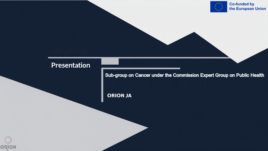 OriON– Joint Action (@ja_orion) on Twitter photo 🚀 #JAOriON spotlighted at EU Sub-group on Cancer! <a href="/EU_Commission/">European Commission</a> 🏥
🎯 WP5: Analysis of Developments📊
🗺️ Survey in 34 countries shows gaps in NCCPs:
• financing/resources
• access & equity 🩺
• survivorship & care 🤝
📌 Equity must be a core priority
#EU4Health #EUCancerPlan 🚀 #JAOriON spotlighted at EU Sub-group on Cancer! <a href="/EU_Commission/">European Commission</a> 🏥
🎯 WP5: Analysis of Developments📊
🗺️ Survey in 34 countries shows gaps in NCCPs:
• financing/resources
• access & equity 🩺
• survivorship & care 🤝
📌 Equity must be a core priority
#EU4Health #EUCancerPlan