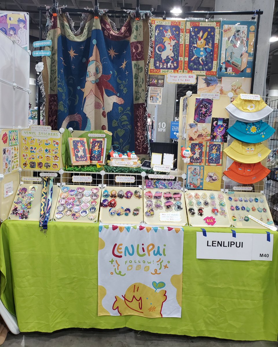 Booth pic!! Come check me out at M40! 💕💕💕 #AnimeExpo2025 #AX2025ArtistAlley