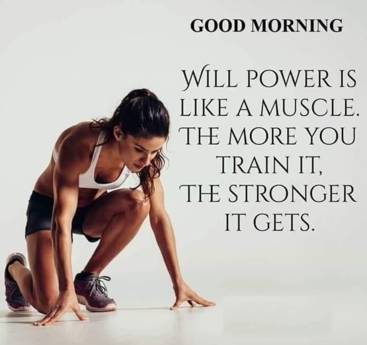 insprepositive's tweet image. Will power is like a muscle. 
The more you train it, the stronger it gets. 

#fridayfitness 
#Willpower